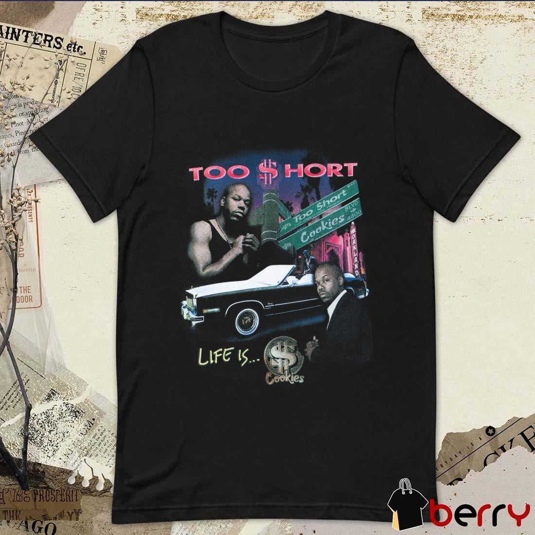 Too $hort Rap Collage Cookies Life Is Cookies Graphic t-shirt