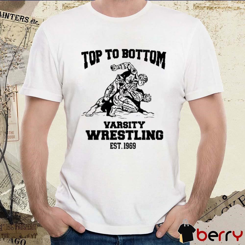 To Bottom Varsity Wrestling Est. 1969 New t-shirt