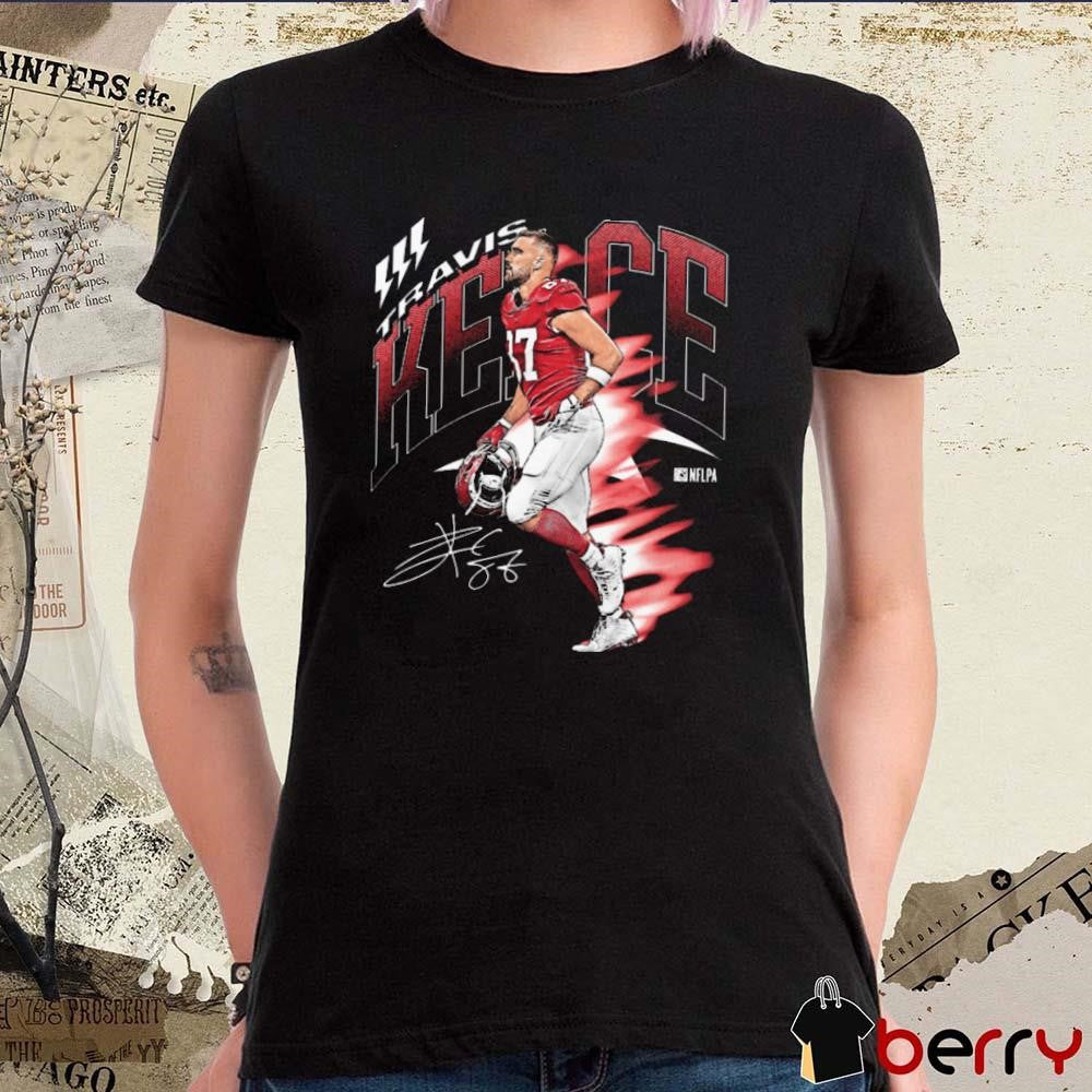 Travis Kelce Kansas City Chiefs Retro Signature Graphic t-shirt