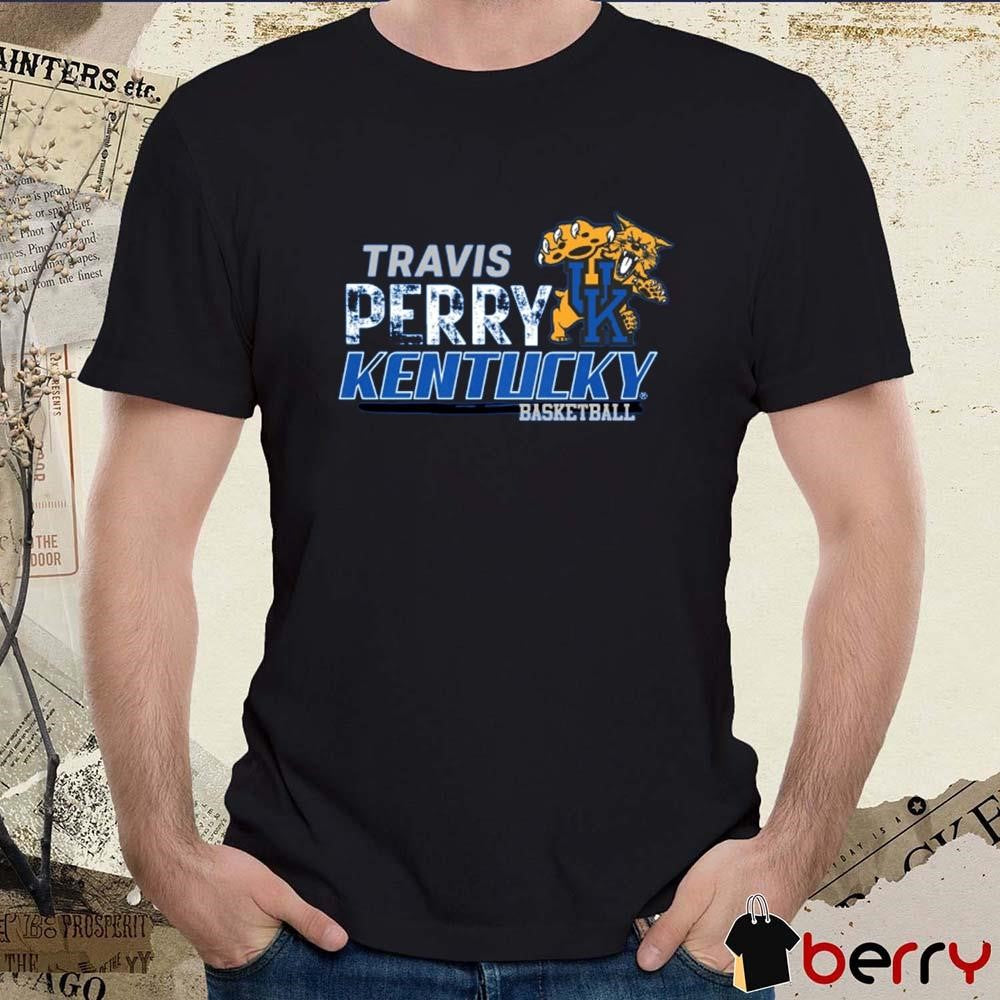 Travis Perry Distressed UK Kentucky Wildcat Basketball t-shirt