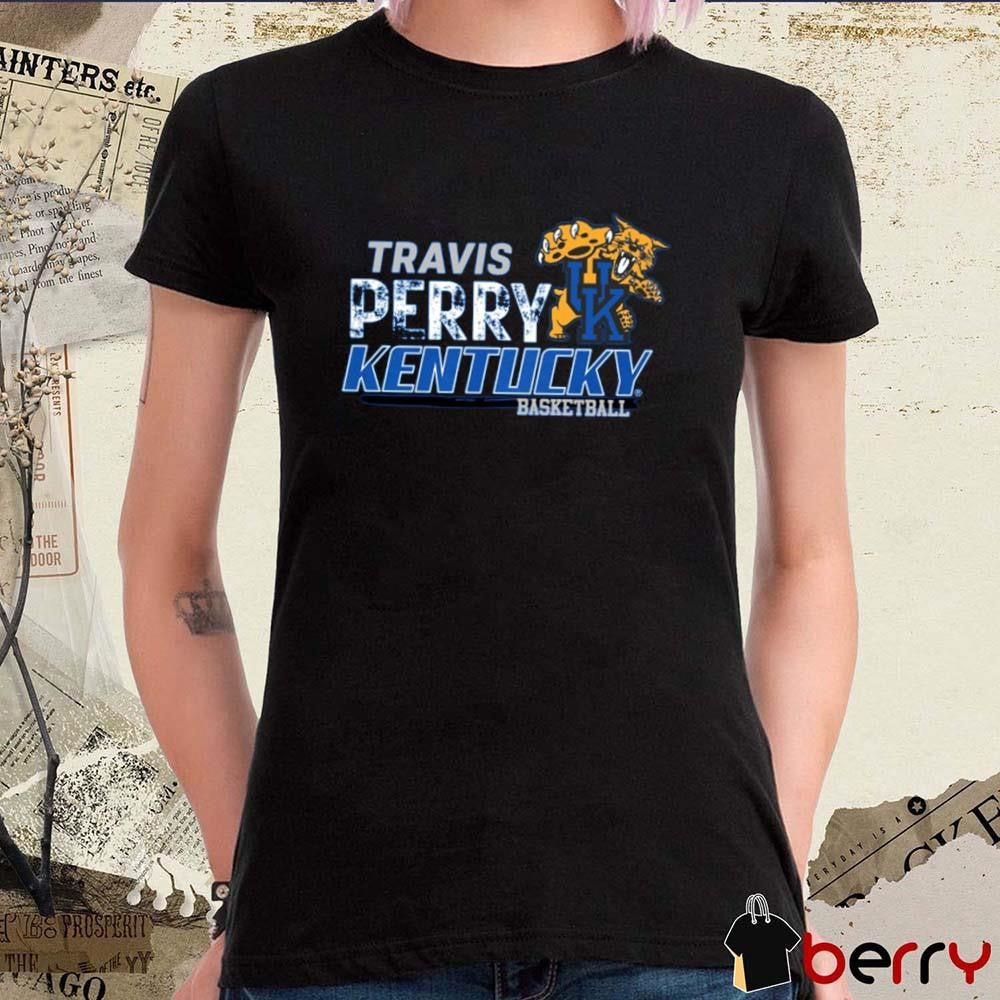 Travis Perry Distressed UK Kentucky Wildcat Basketball t-shirt