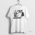 Official Trendy 6 7 Meme Funny Skeleton Hands Halloween Tee Sweater
