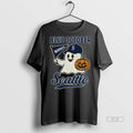 Official Trendy Blue October Seattle Mariners Halloween Ghost Tee Sweater