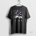 Official Trendy Jaxson Dart Cam Skattebo Laser Eyes New York Football Signature Retro Tee Sweater