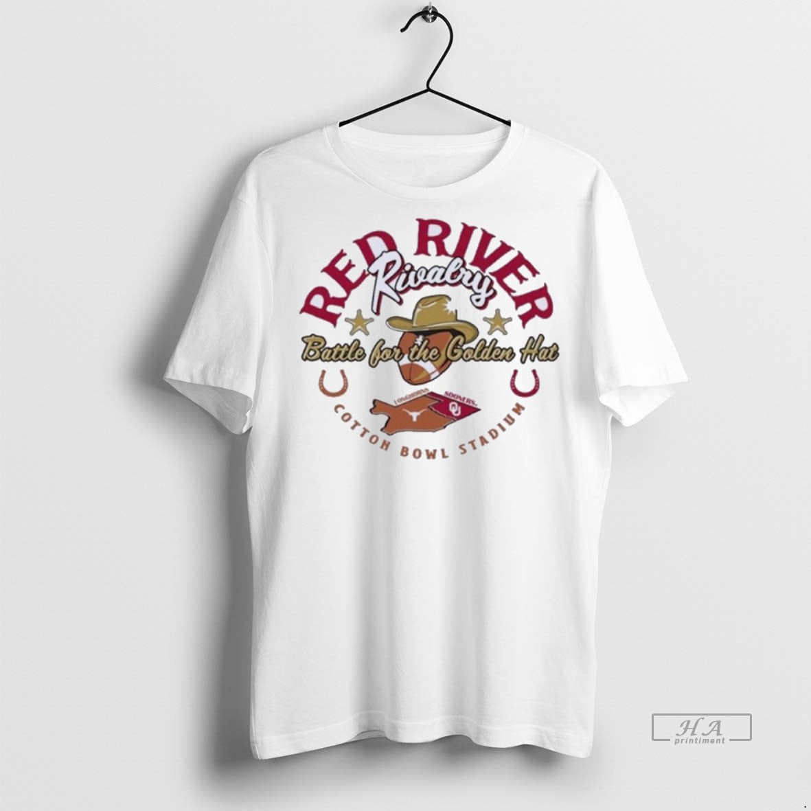 Official Trendy Longhorns Vs Ou 2025 Red River Rivalry Golden Hat Tee Sweater