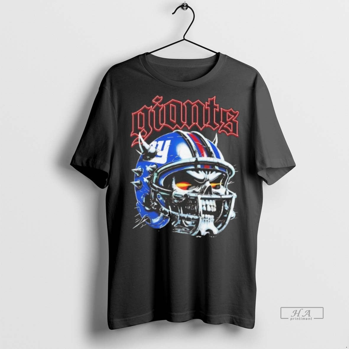 Official Trendy New York Giants Skull Helmet Tee Sweater