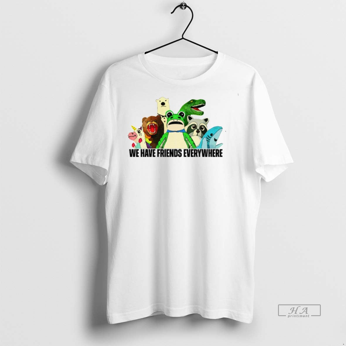 Official Trendy Portland Frog We Have Friends Everywhere Tee Sweater