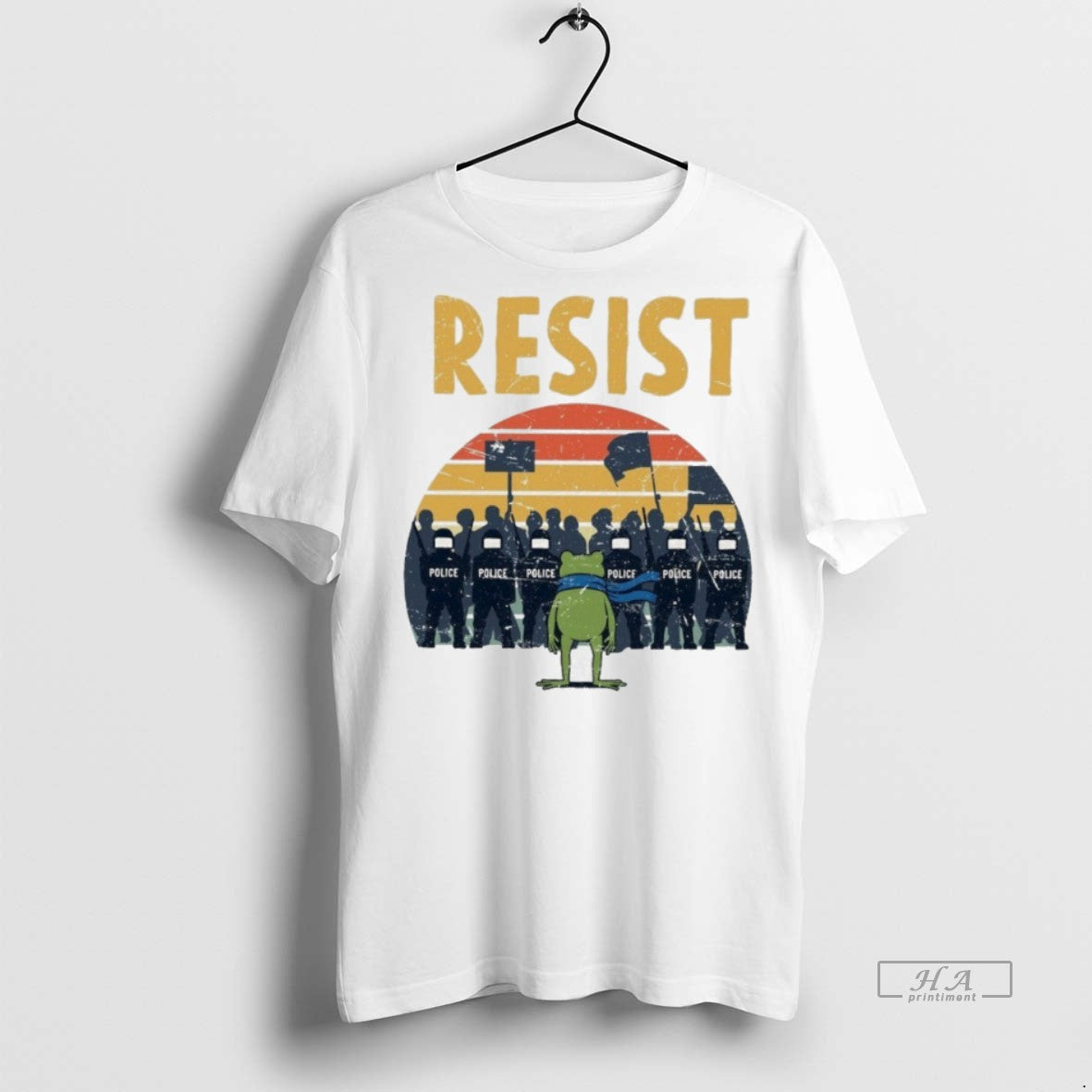 Official Trendy Resist Police Portland Frog Protest Tee Sweater