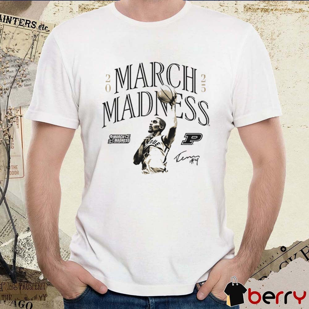 Trey Kaufman-Renn Purdue Boilermakers Basketball 2025 NCAA March Madness Signature Graphic t-shirt