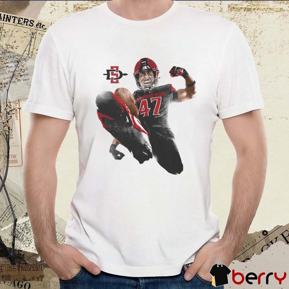 Trey White San Diego State Aztecs Portrait t-shirt