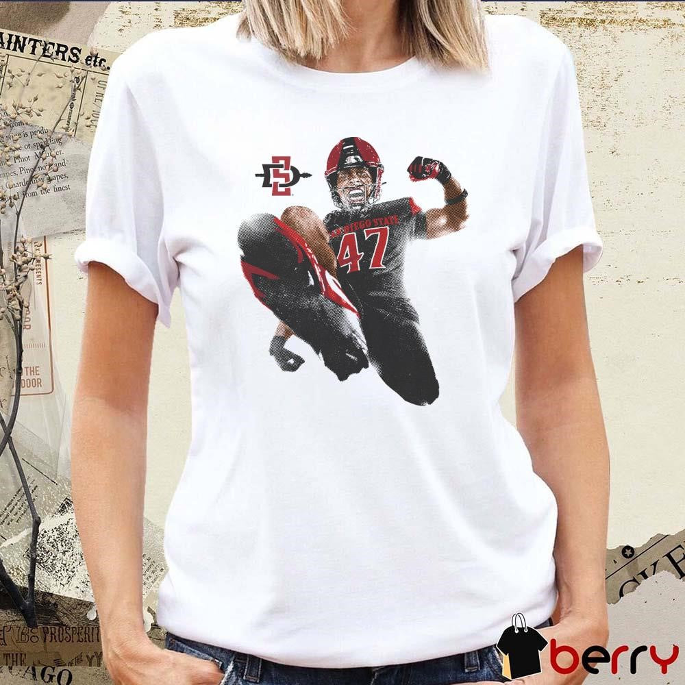 Trey White San Diego State Aztecs Portrait t-shirt