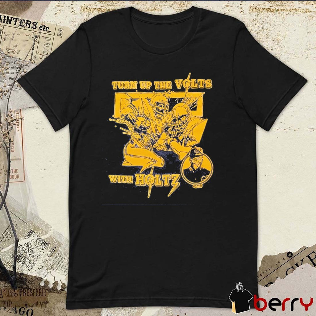 Turn Up The Volts With Holtz Notre Dame Lou Holtz 1973-2026 t-shirt