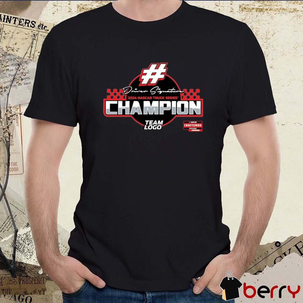 Ty Majeski Checkered Flag Sports 2024 NASCAR Craftsman Truck Series Champion Team Logo t-shirt
