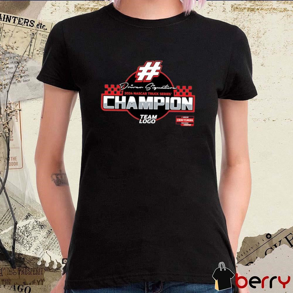 Ty Majeski Checkered Flag Sports 2024 NASCAR Craftsman Truck Series Champion Team Logo t-shirt