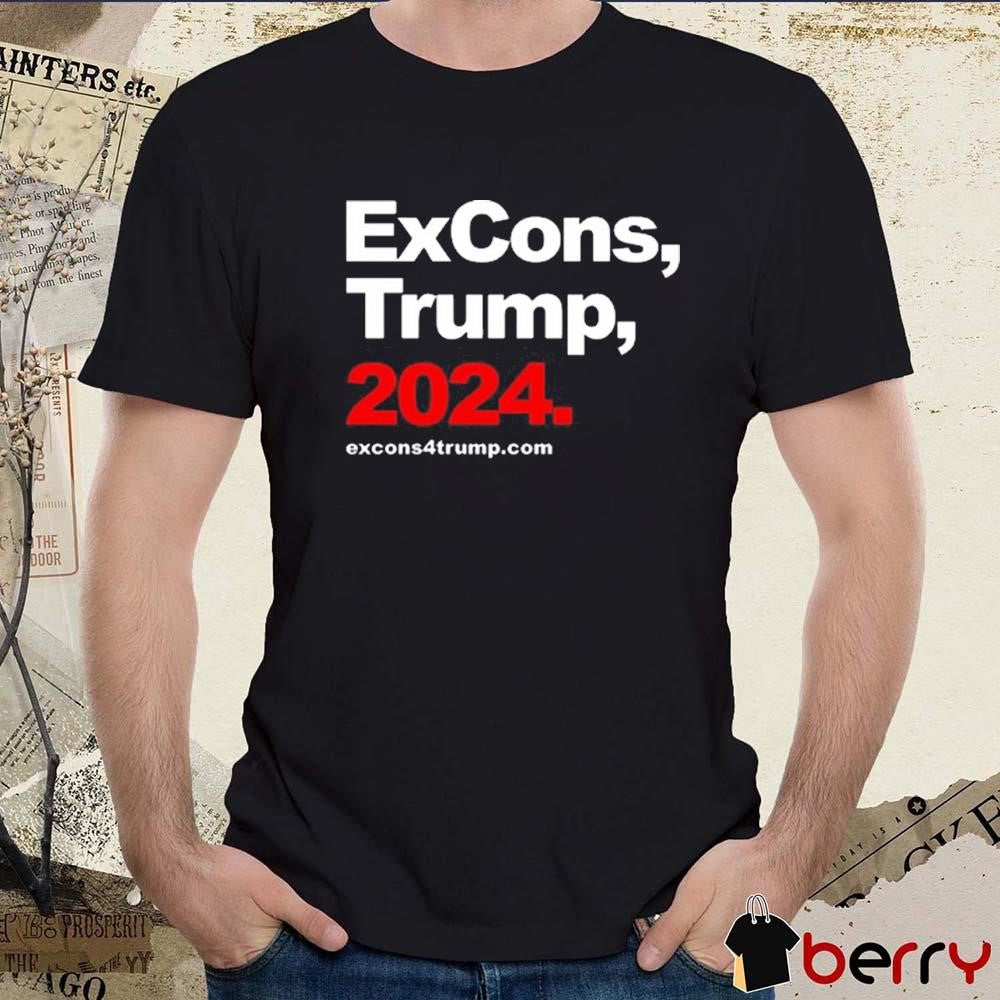 Tyrone Muhammad Wearing Excons Trump 2024 t-shirt