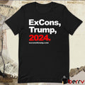 Tyrone Muhammad Wearing Excons Trump 2024 t-shirt