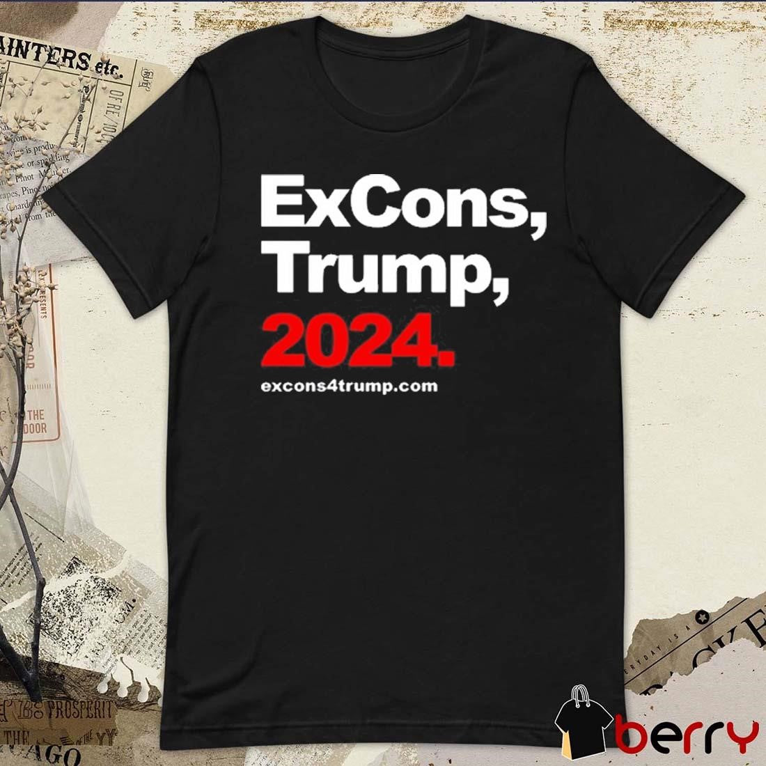 Tyrone Muhammad Wearing Excons Trump 2024 t-shirt