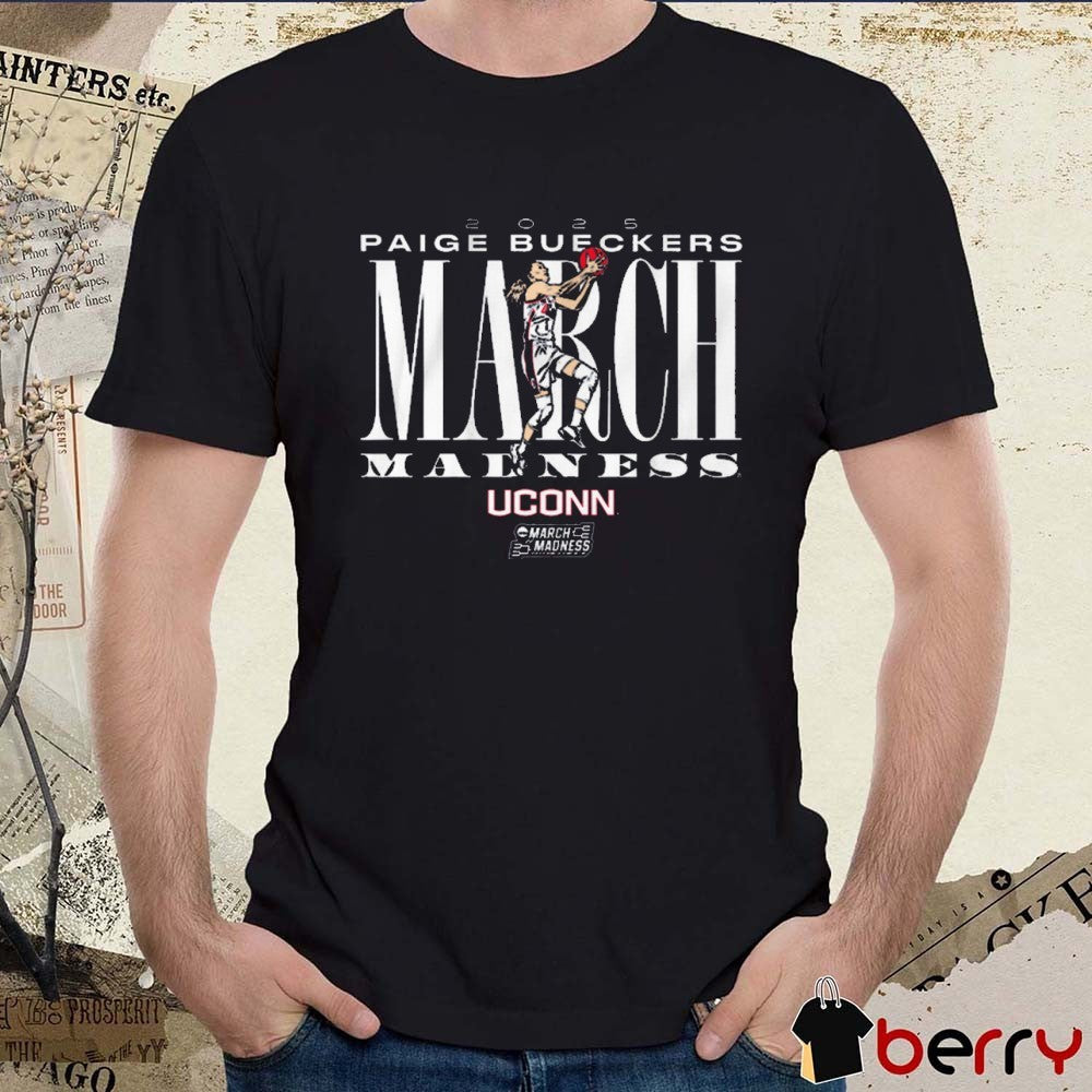 UConn Huskies Basketball Paige Bueckers 2025 NCAA March Madness Painting t-shirt