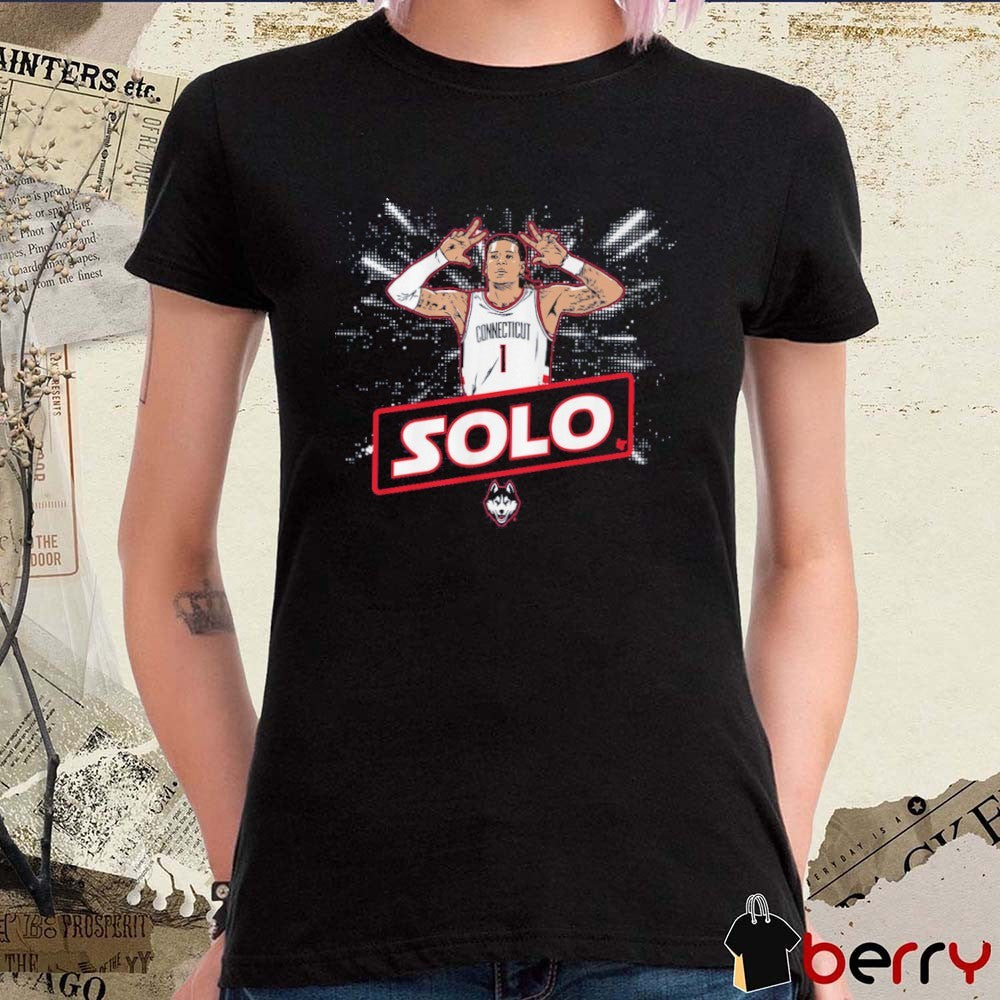UConn Huskies Basketball Solo Ball Name Pose t-shirt