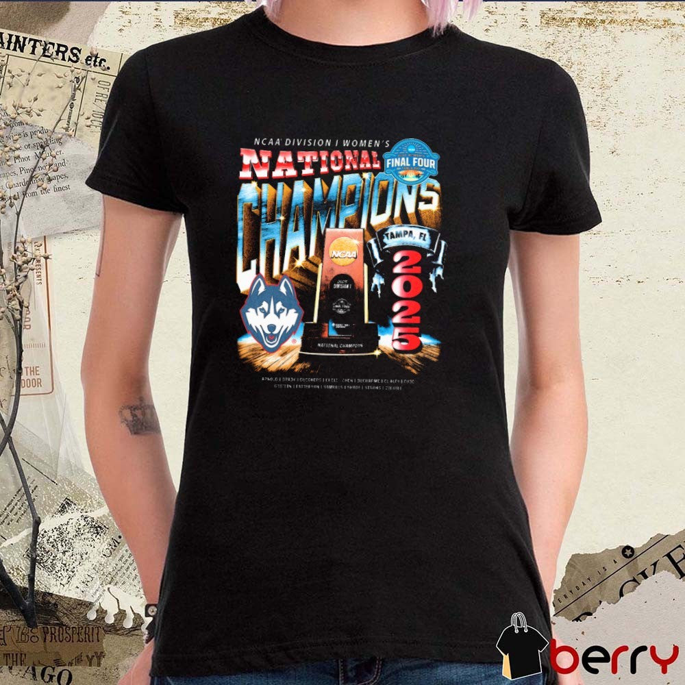 UConn Huskies NCAA Division I Women’s Basketball National Champions Street Arnold Brady Bueckers t-shirt