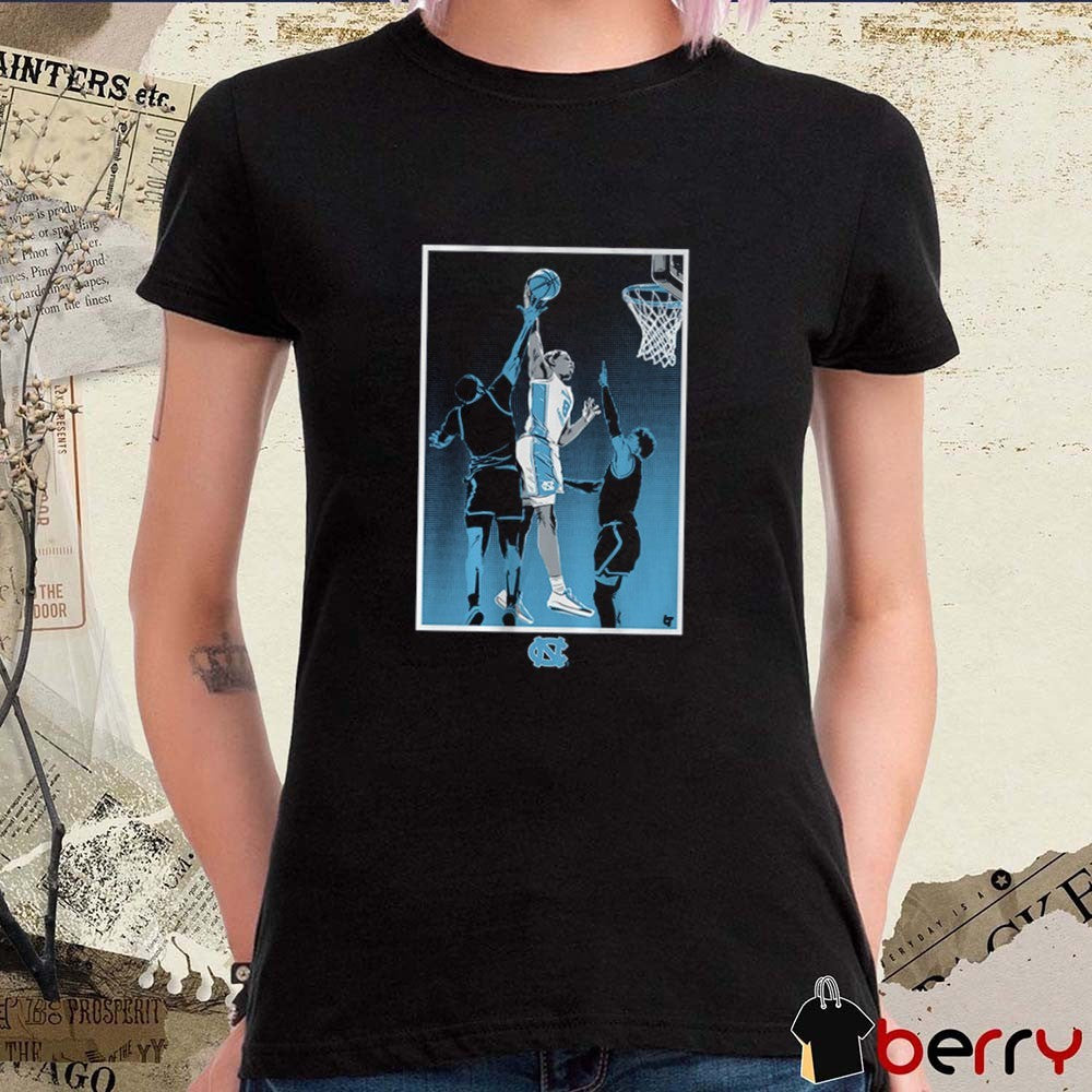 UNC North Carolina Tar Heels Basketball Caleb Wilson Poster t-shirt