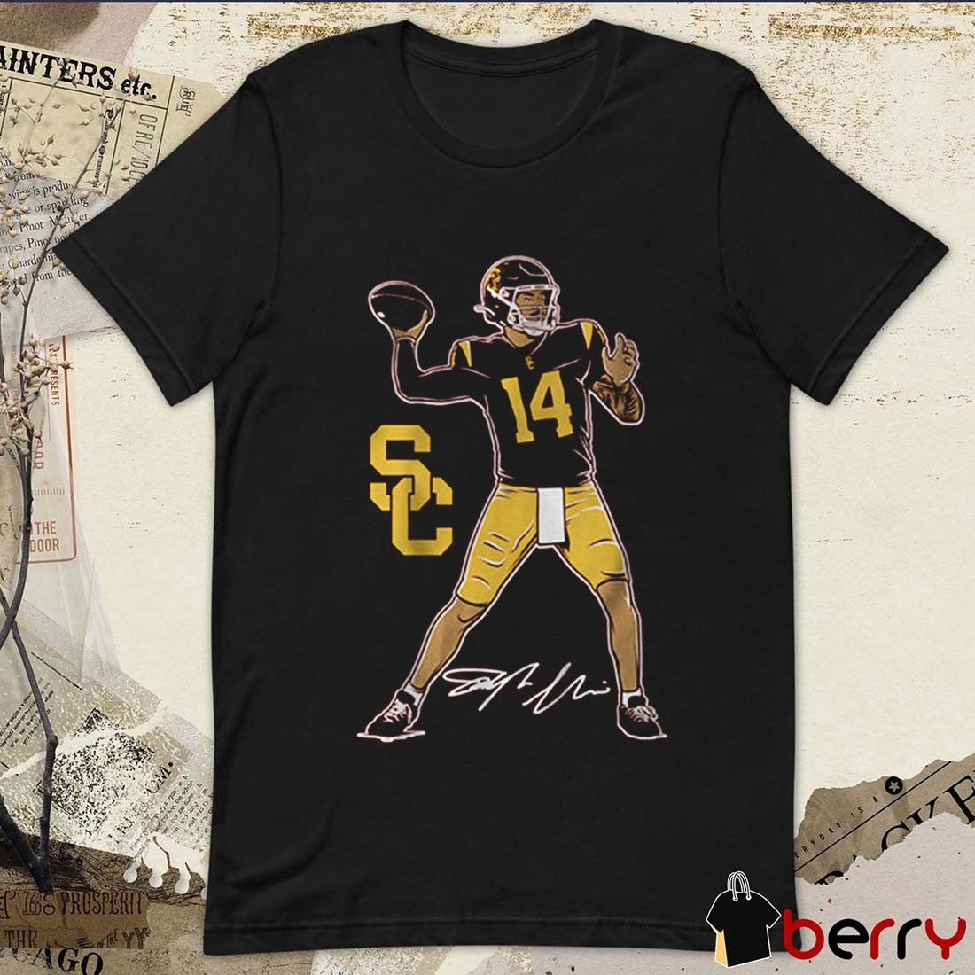 USC Trojans Football Jayden Maiava Superstar Pose NCAA Signature t-shirt