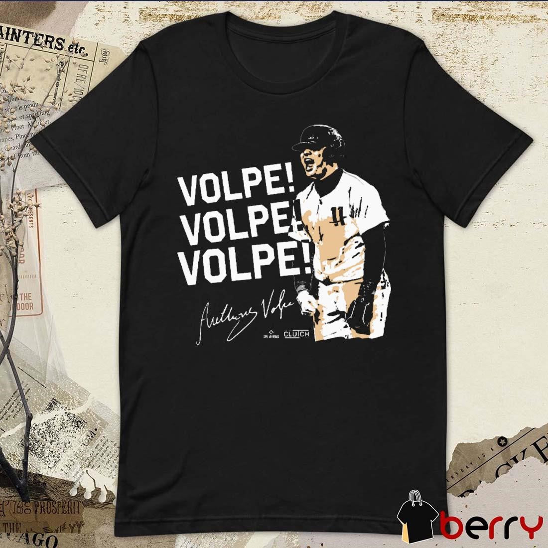 VOLPE! VOLPE! VOLPE Anthony Volpe New York Yankees MLB Signature t-shirt