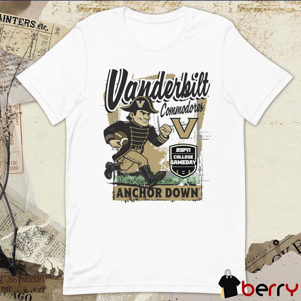 Vanderbilt Commodore 2025 ESPN College GameDay Anchor Down Classic t-shirt