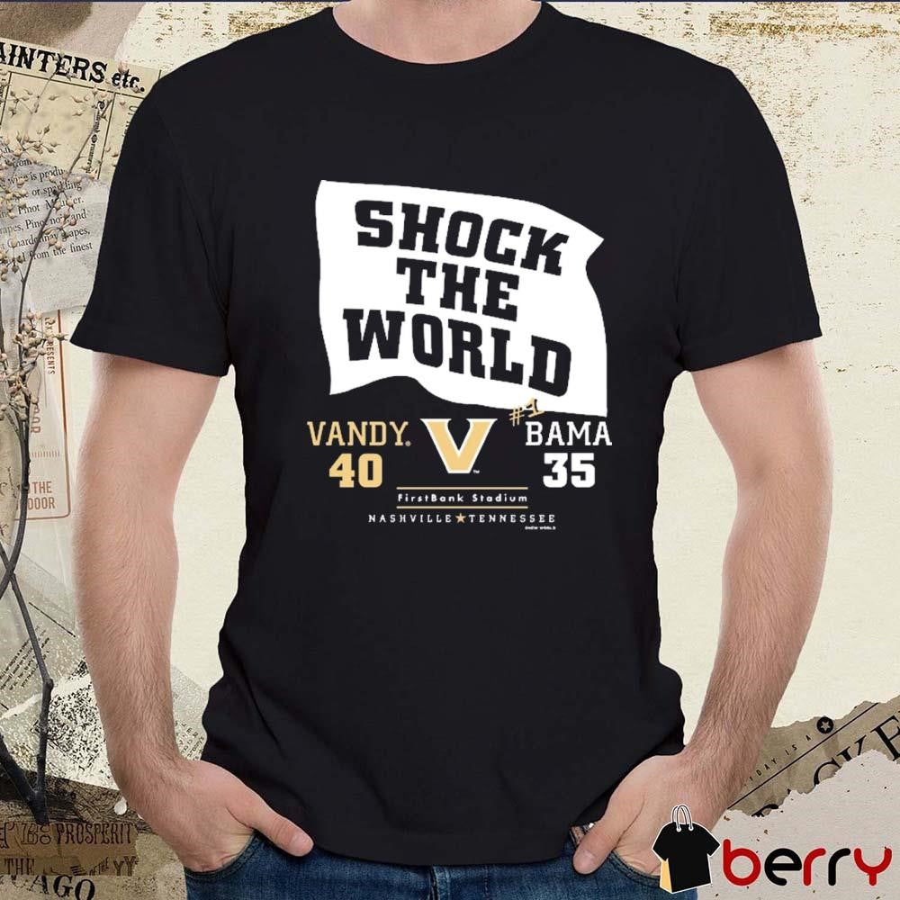 Vanderbilt Commodores Down Goes #1 Shock The World t-shirt