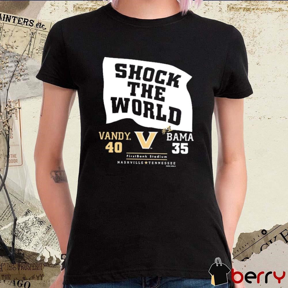 Vanderbilt Commodores Down Goes #1 Shock The World t-shirt