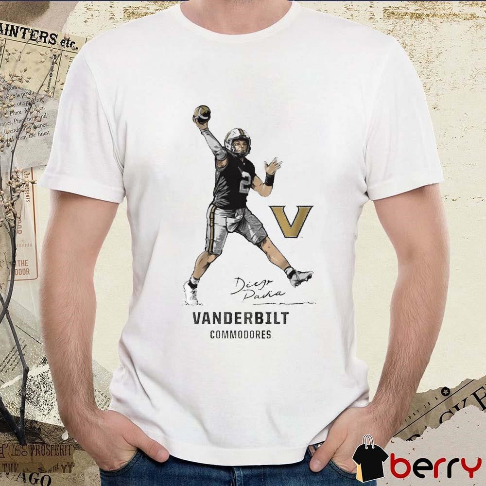 Vanderbilt Commodores Football Diego Pavia Superstar Pose Signature t-shirt