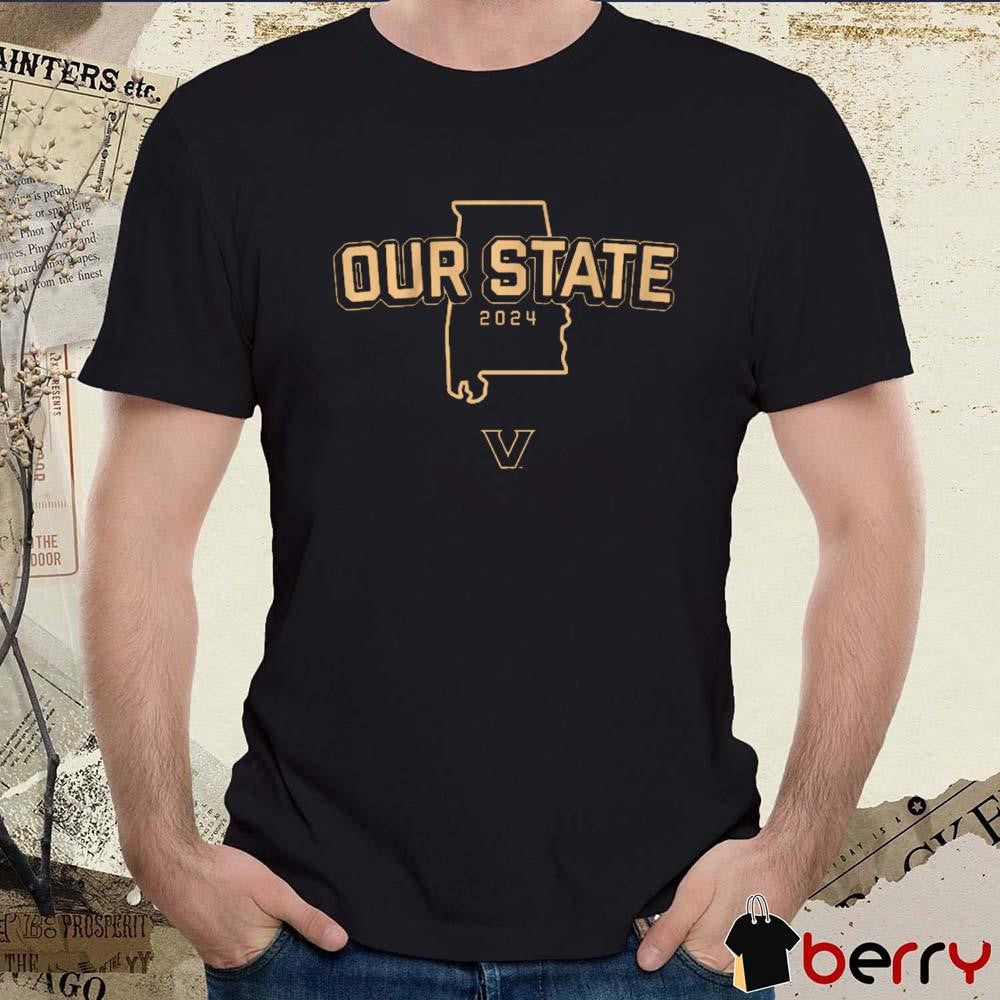 Vanderbilt Commodores Football Our State 2024 t-shirt