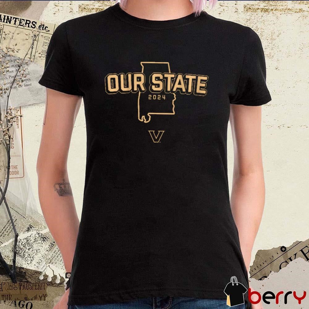 Vanderbilt Commodores Football Our State 2024 t-shirt