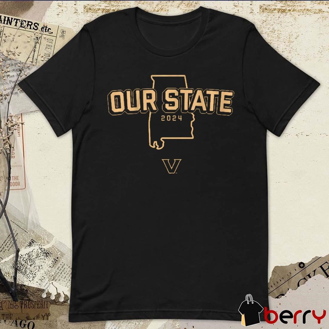 Vanderbilt Commodores Football Our State 2024 t-shirt
