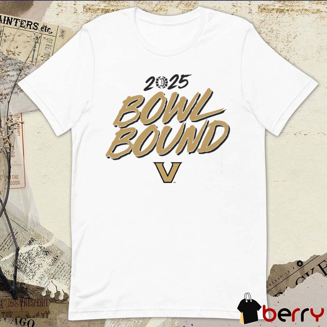Vanderbilt Commodores football NCAA 2025 Bowl Bound Season t-shirt