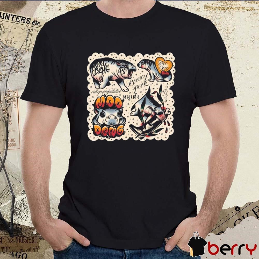 Vicky Morgan Tattoo Bouncy Pork Moo Deng t-shirt