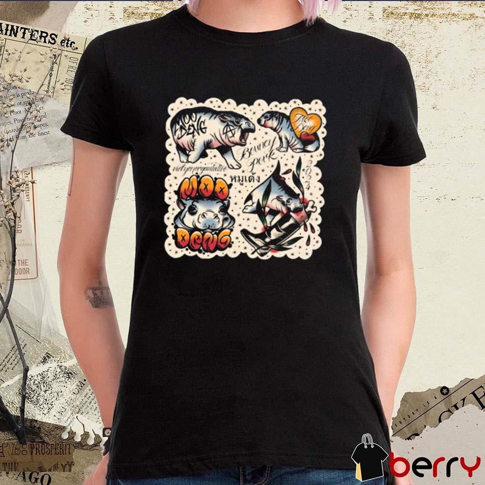 Vicky Morgan Tattoo Bouncy Pork Moo Deng t-shirt