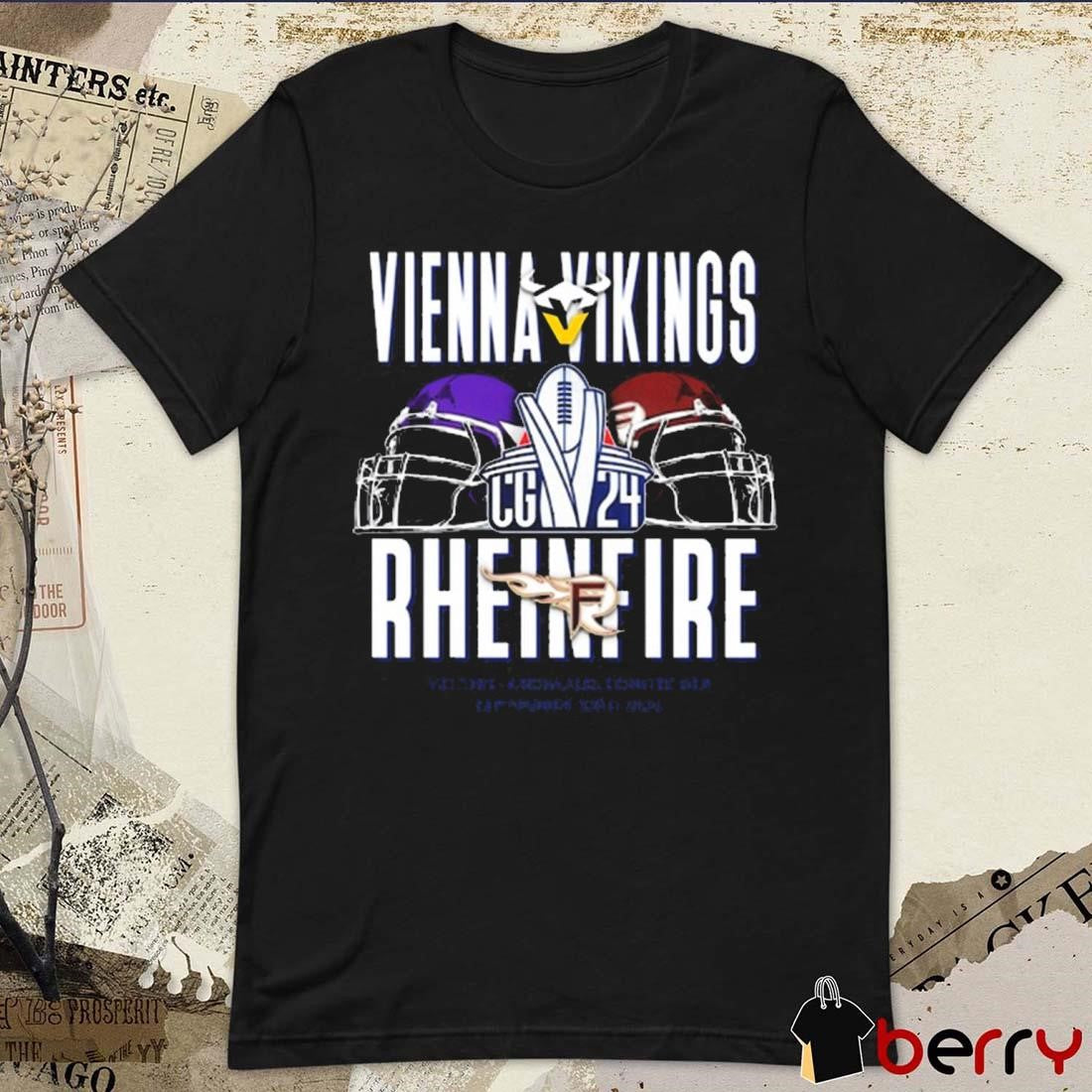 Vienna Vikings vs Rhein Fire September 22 2024 Veltins Arena Gelsenkirchen t-shirt