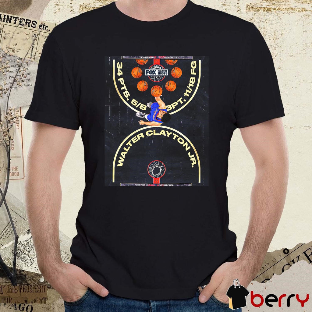 Walter Clayton Jr. Shot Lights Out For Florida Gators Men’s Basketball FOX College Hoops t-shirt