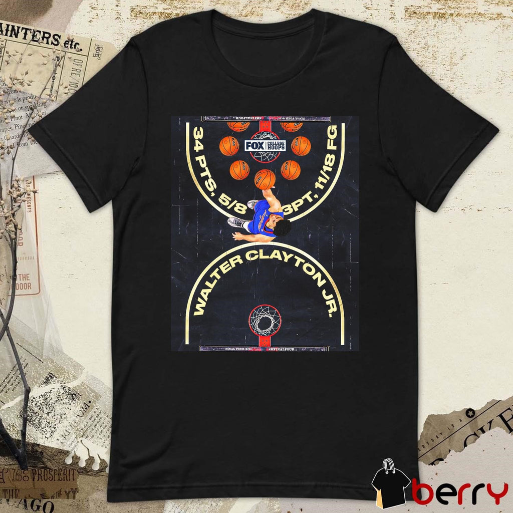 Walter Clayton Jr. Shot Lights Out For Florida Gators Men’s Basketball FOX College Hoops t-shirt