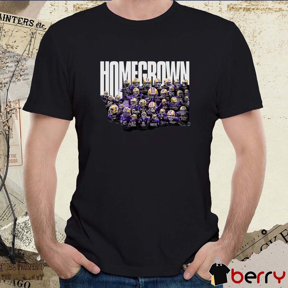 Washington Huskies Football Homegrown Say Who Project Players 2025 t-shirt