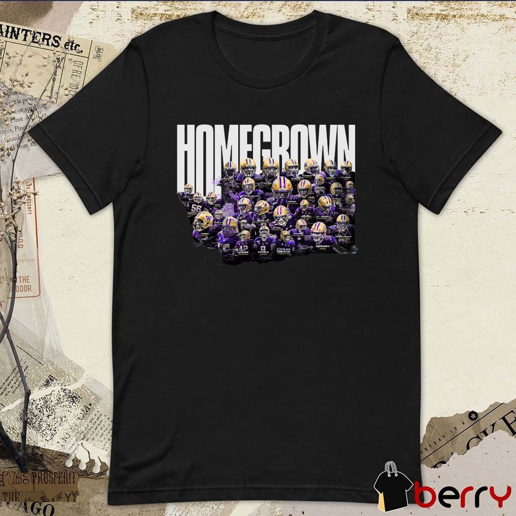 Washington Huskies Football Homegrown Say Who Project Players 2025 t-shirt
