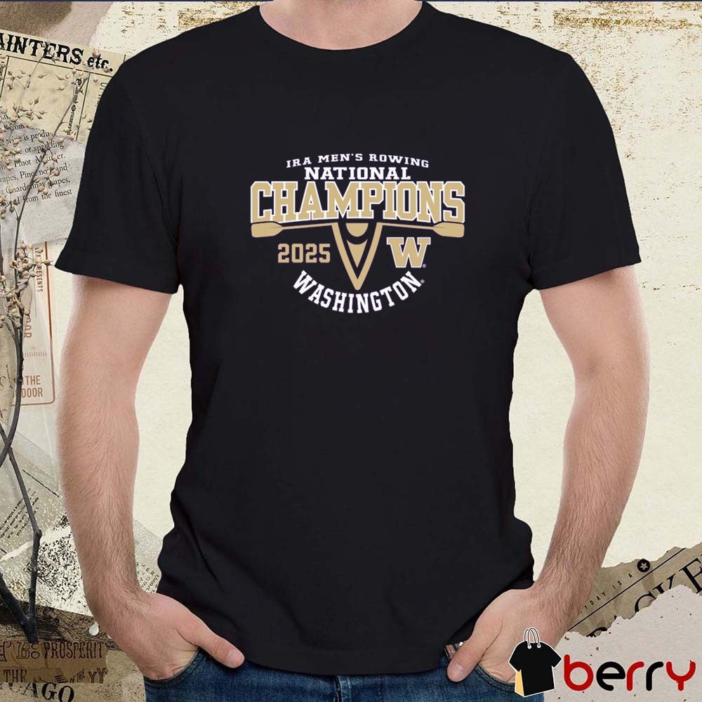 Washington Huskies IRA Men’s Rowing National Champions 2025 t-shirt