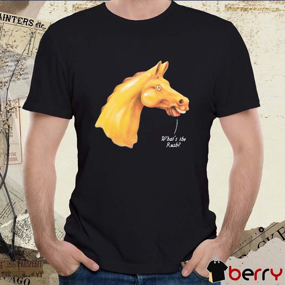 We Live In Time Carousel Horse What’s The Rush t-shirt