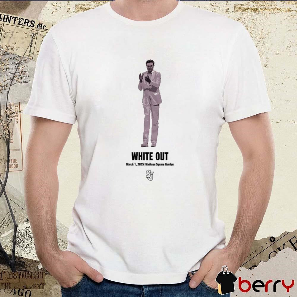 White Out March 1 2025 Madison Square Garden Painting t-shirt