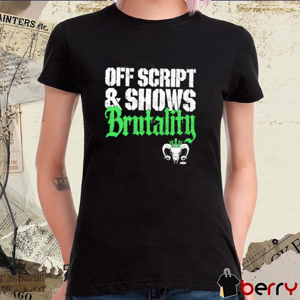 Will Ospreay – Off Script And Shows Brutality Vintage AEW t-shirt
