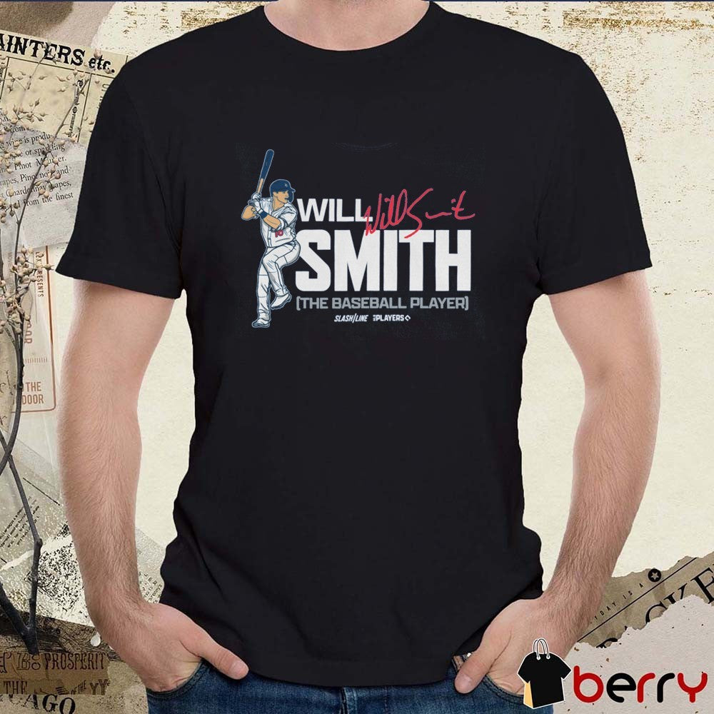 Will Smith The Baseball Player Los Angeles Dodgers MLB Slash Line Signature t-shirt