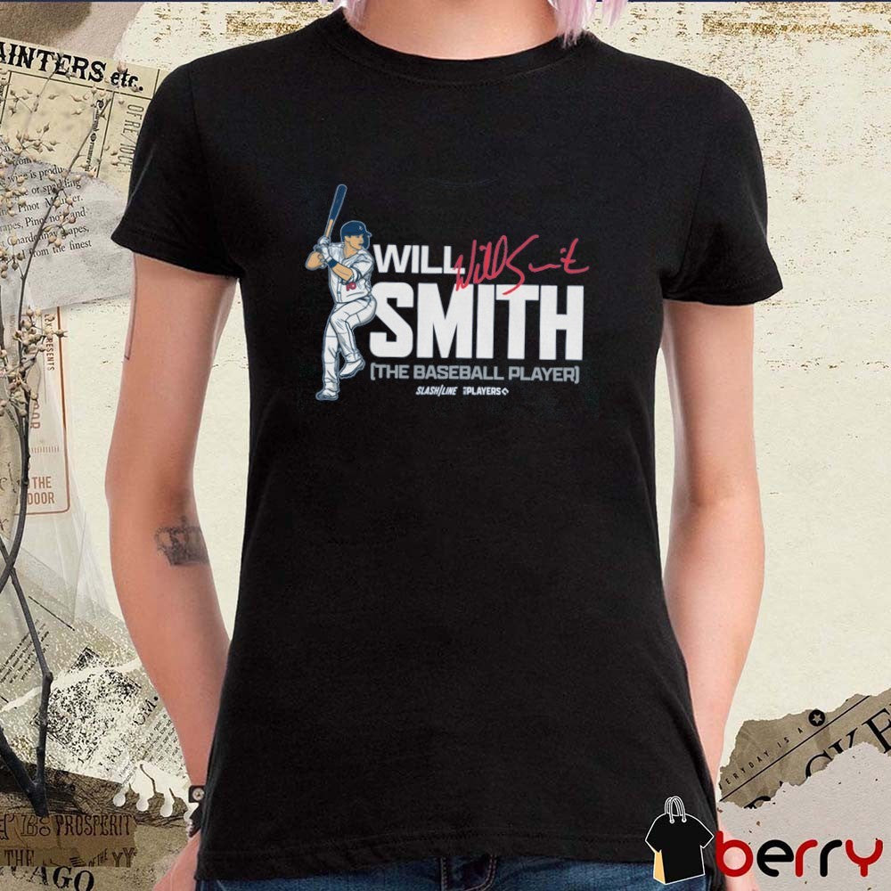 Will Smith The Baseball Player Los Angeles Dodgers MLB Slash Line Signature t-shirt