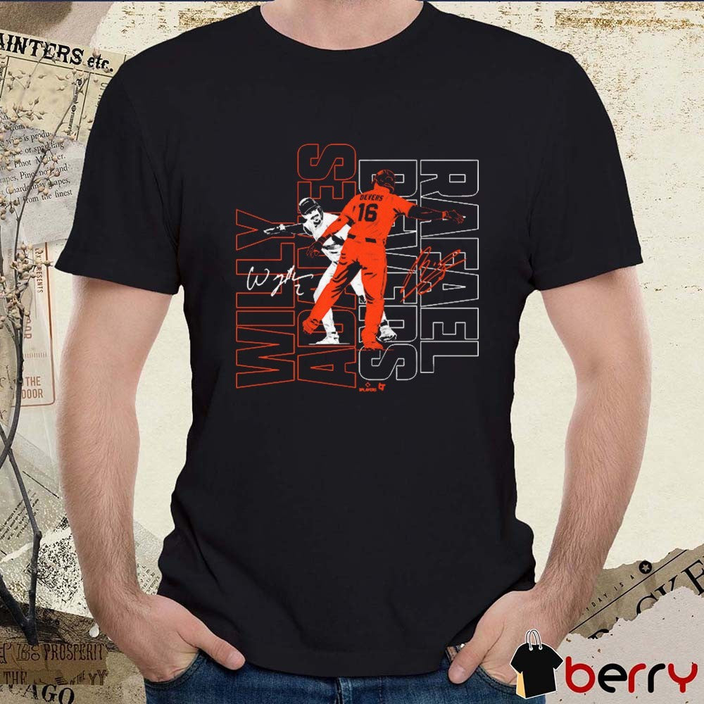 Willy Adames and Rafael Devers Dap Up San Francisco Giants MLB Signatures t-shirt
