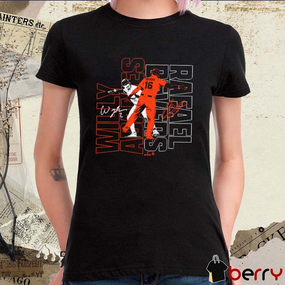 Willy Adames and Rafael Devers Dap Up San Francisco Giants MLB Signatures t-shirt